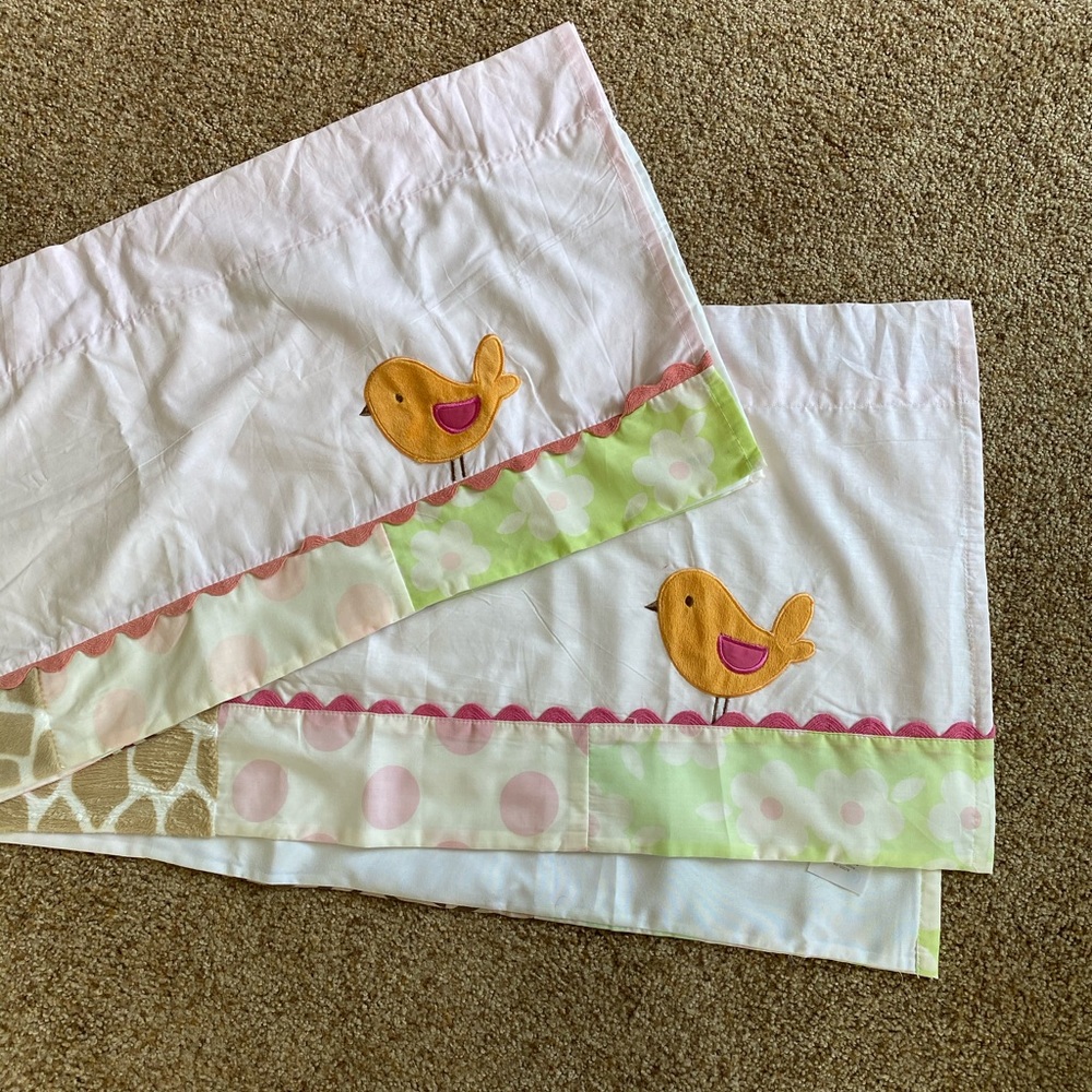 Bird window valances- set of 2